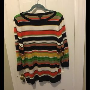 Talbots striped sweater 1x